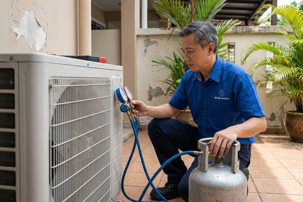 Aircond Gas Top-Up work sample 2