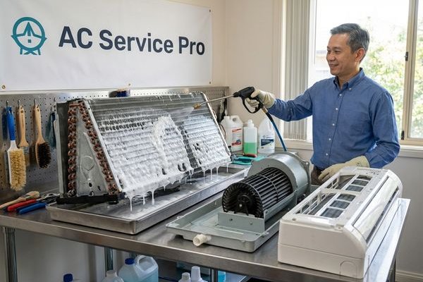 Aircond Chemical Wash work sample 1